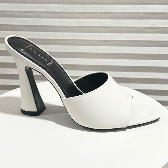 🌸BLACK SUEDE STUDIO🌸 Junie Leather Mules Size: 39 - Picture 2 of 11